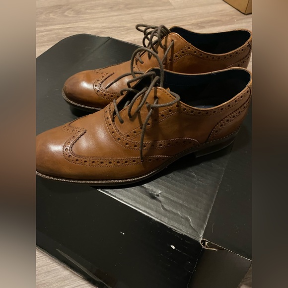 Men’s Cole Haan Wayne Wingtip Leather Dress Shoe size 7.5 - Picture 3 of 6